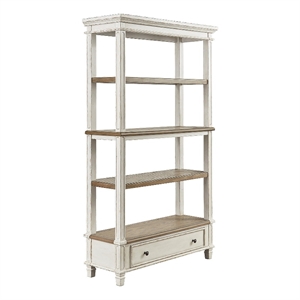 Signature Design by Ashley Zelun Brown & White Bookcase