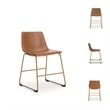 Signature Design by Ashley Tevara Brown & Gold Dining Side Chair - Set of 2