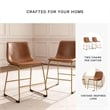Signature Design by Ashley Tevara Brown & Gold Dining Side Chair - Set of 2