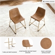 Signature Design by Ashley Tevara Brown & Gold Dining Side Chair - Set of 2