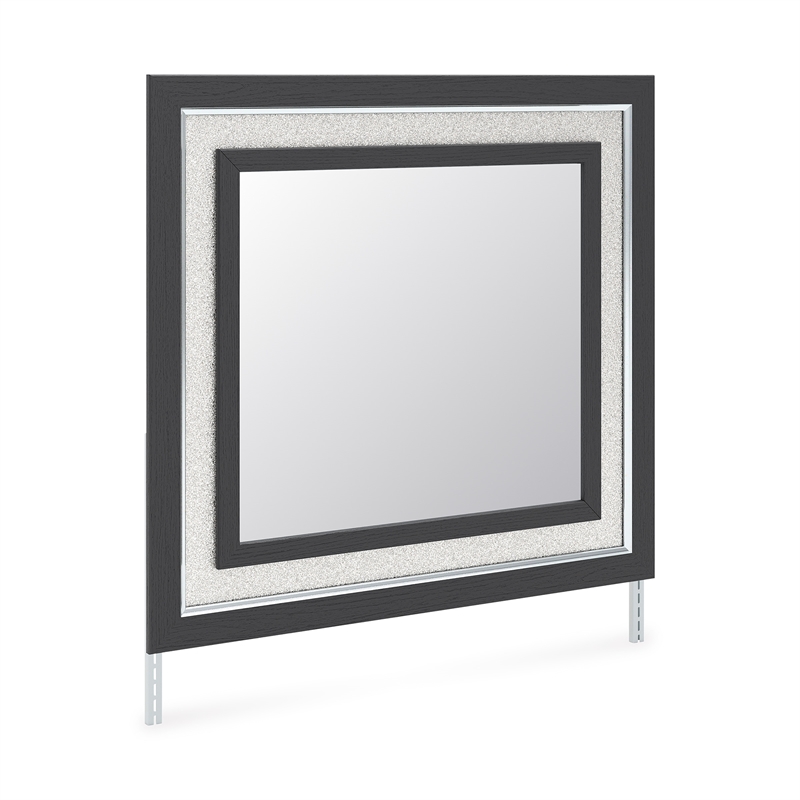 Signature Design by Ashley Ravalori Black Bedroom Mirror