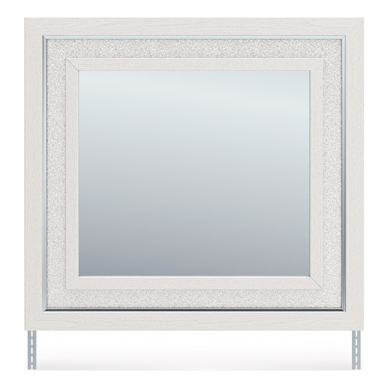 Signature Design by Ashley Ravalori White Bedroom Mirror