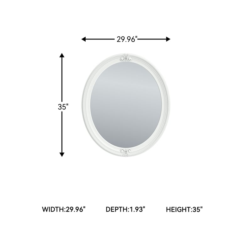 Signature Design by Ashley Trindura White Bedroom Mirror