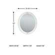 Signature Design by Ashley Trindura White Bedroom Mirror
