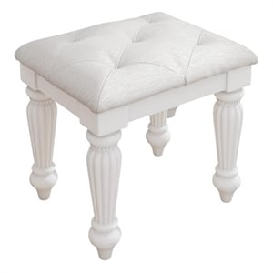 Signature Design by Ashley Trindura White Vanity Stool
