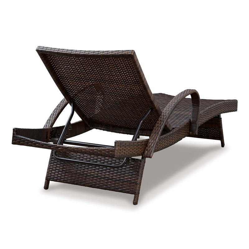 Signature Design by Ashley Kantana Brown Outdoor Chaise Lounge - Set of 2