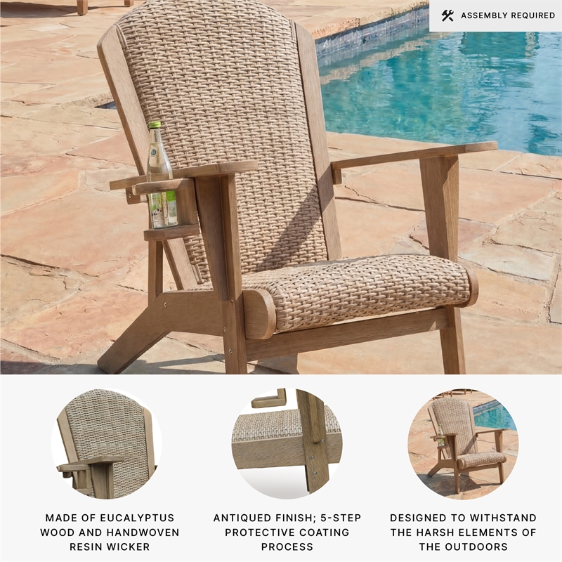 Signature Design by Ashley Aspen Burl Adirondack Chair