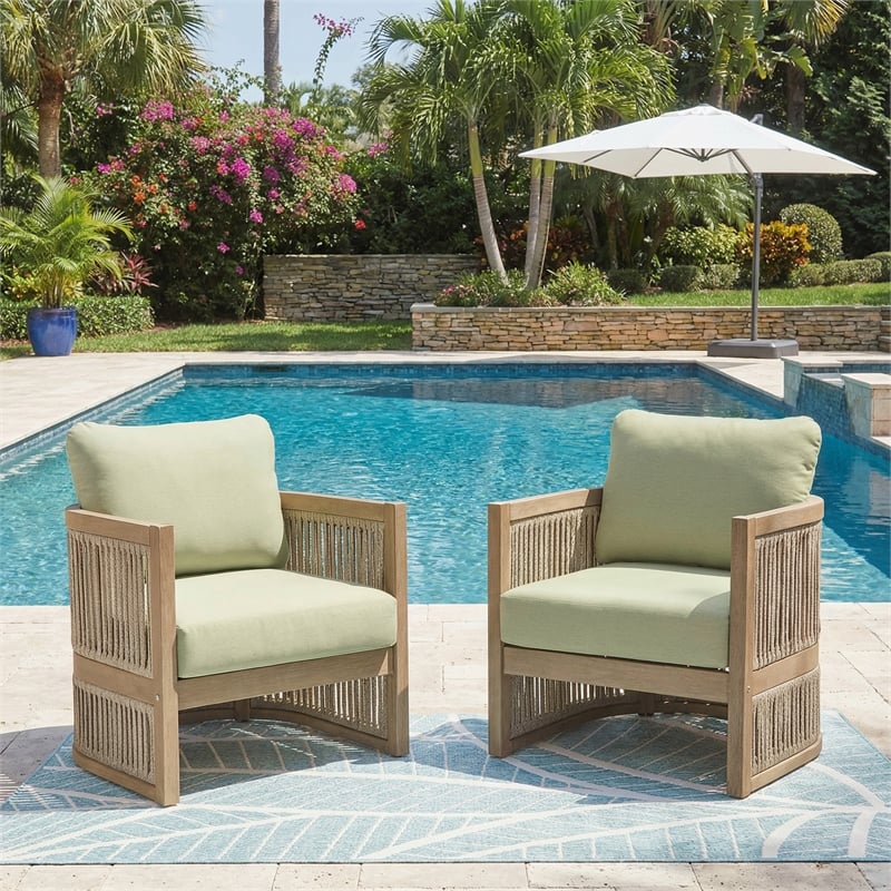 Signature Design by Ashley Kelp Quill Outdoor Lounge Chair (Set of 2)