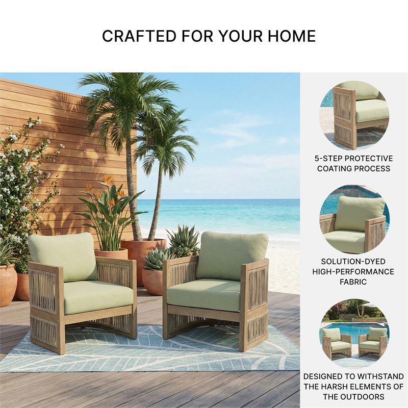Signature Design by Ashley Kelp Quill Outdoor Lounge Chair (Set of 2)