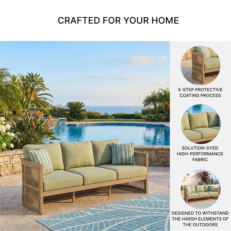 Signature Design by Ashley Kelp Quill Outdoor Sofa with Cushion