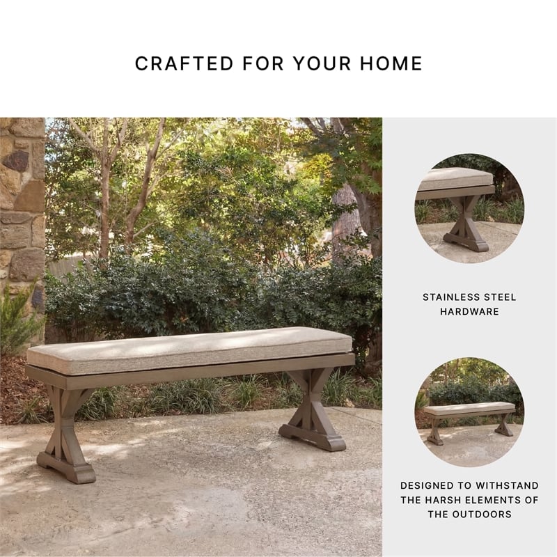 Signature Design by Ashley Caribou Crystal Bench with Cushion