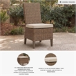 Signature Design by Ashley Caribou Crystal Side Chair with Cushion (Set of 2)