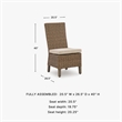 Signature Design by Ashley Caribou Crystal Side Chair with Cushion (Set of 2)