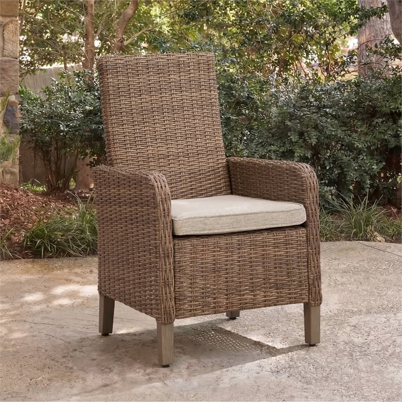 Signature Design by Ashley Caribou Crystal Arm Chair with Cushion (Set of 2)