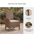Signature Design by Ashley Caribou Crystal Arm Chair with Cushion (Set of 2)