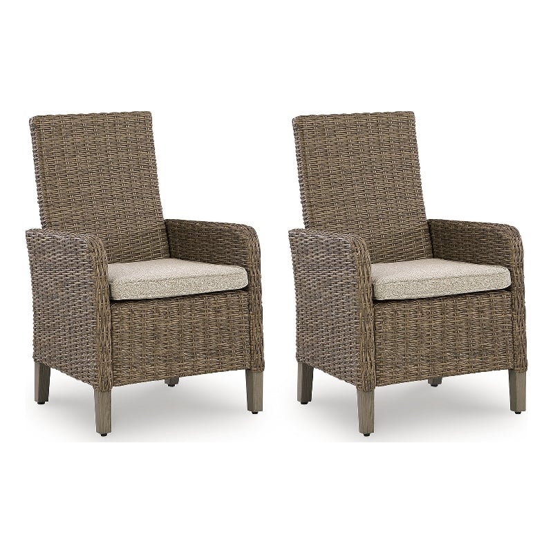 Signature Design by Ashley Caribou Crystal Arm Chair with Cushion (Set of 2)