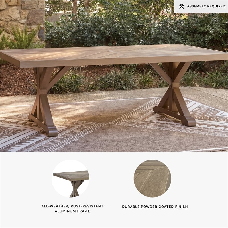 Signature Design by Ashley Caribou Crystal Outdoor Dining Table