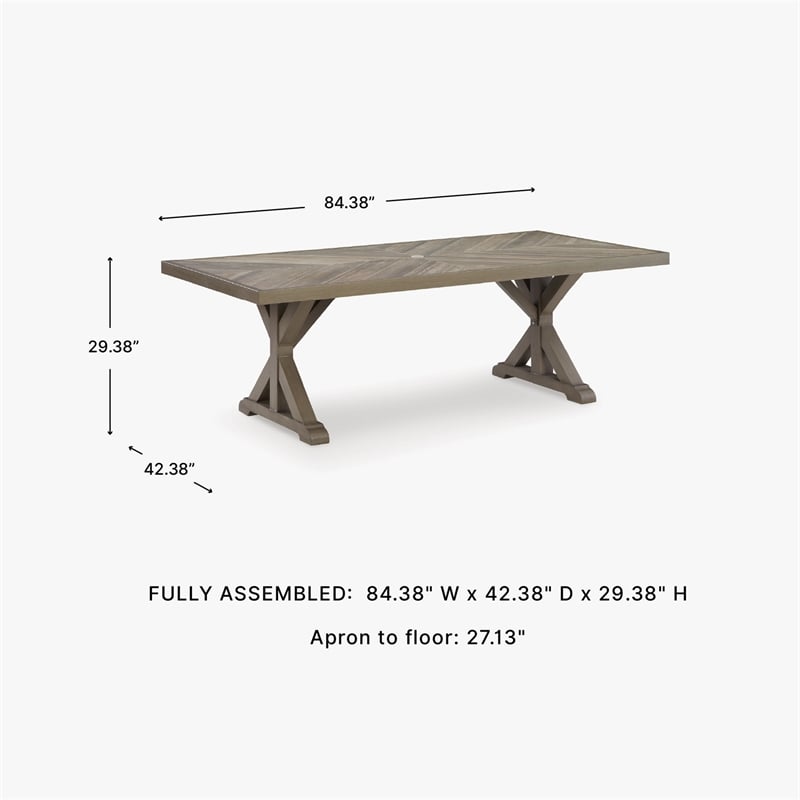 Signature Design by Ashley Caribou Crystal Outdoor Dining Table