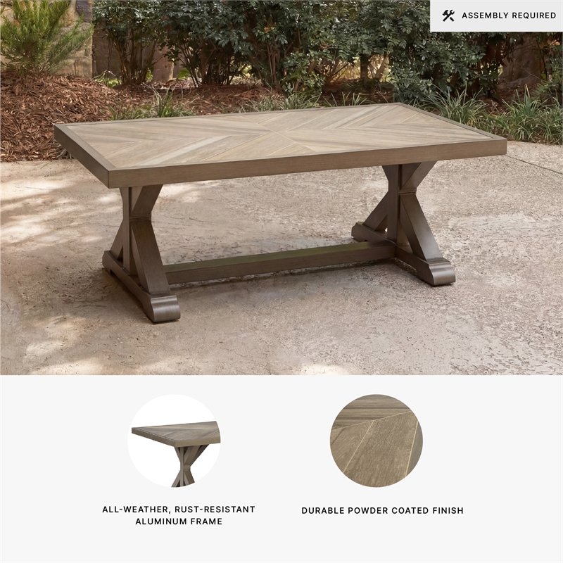 Signature Design by Ashley Caribou Crystal Outdoor Coffee Table
