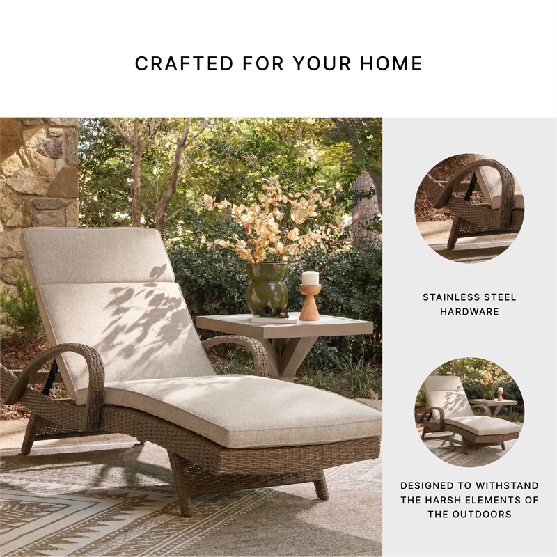 Signature Design by Ashley Caribou Crystal Chaise Lounge with Cushion