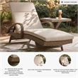 Signature Design by Ashley Caribou Crystal Chaise Lounge with Cushion