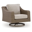 Signature Design by Ashley Caribou Crystal Swivel Lounge with Cushion