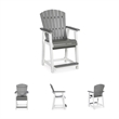 Signature Design by Ashley Pinnacle Velvet Outdoor Bar Stool (Set of 2)
