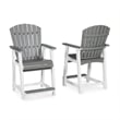 Signature Design by Ashley Pinnacle Velvet Outdoor Bar Stool (Set of 2)