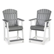 Signature Design by Ashley Pinnacle Velvet Outdoor Bar Stool (Set of 2)