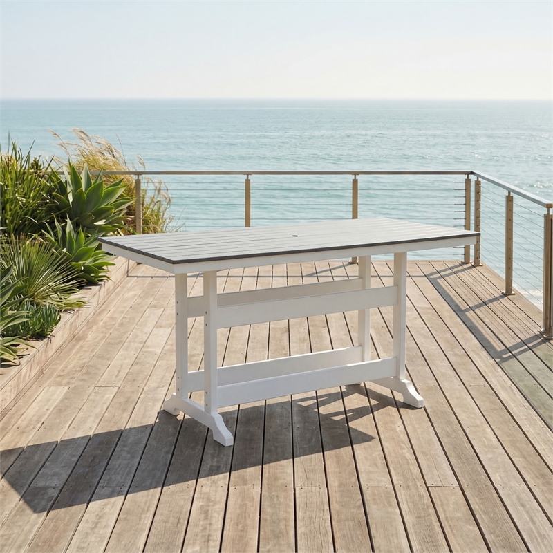 Signature Design by Ashley Pinnacle Velvet Outdoor Counter Height Dining Table