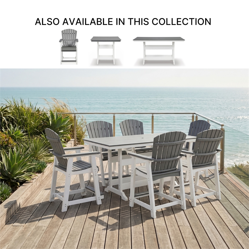 Signature Design by Ashley Pinnacle Velvet Outdoor Counter Height Dining Table