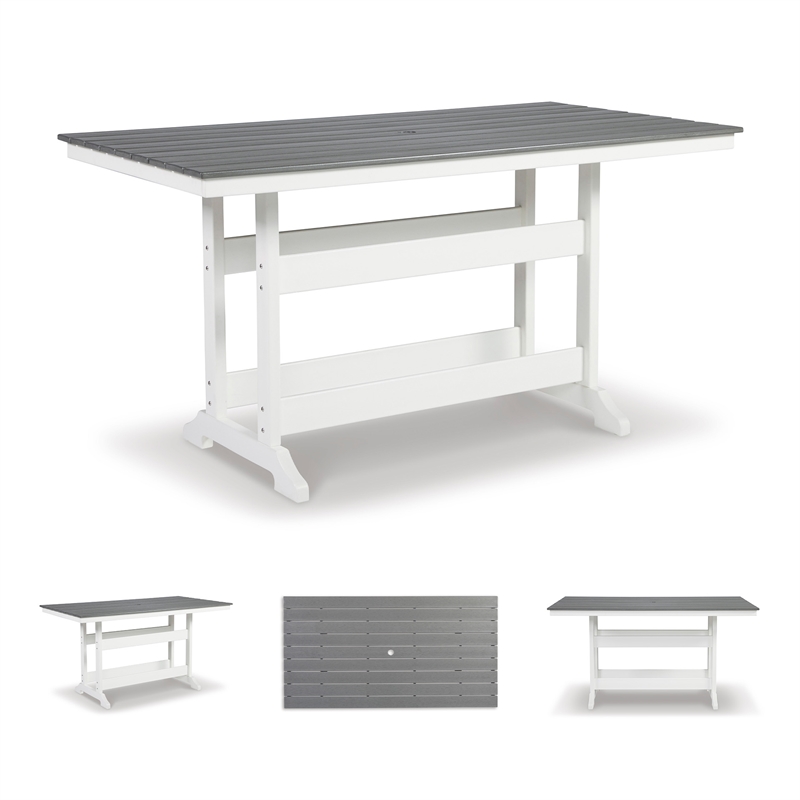 Signature Design by Ashley Pinnacle Velvet Outdoor Counter Height Dining Table