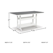Signature Design by Ashley Pinnacle Velvet Outdoor Counter Height Dining Table