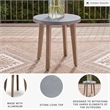 Signature Design by Ashley Magnetite Ripple Outdoor End Table