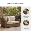 Signature Design by Ashley Caribou Crystal Outdoor Loveseat with Cushion