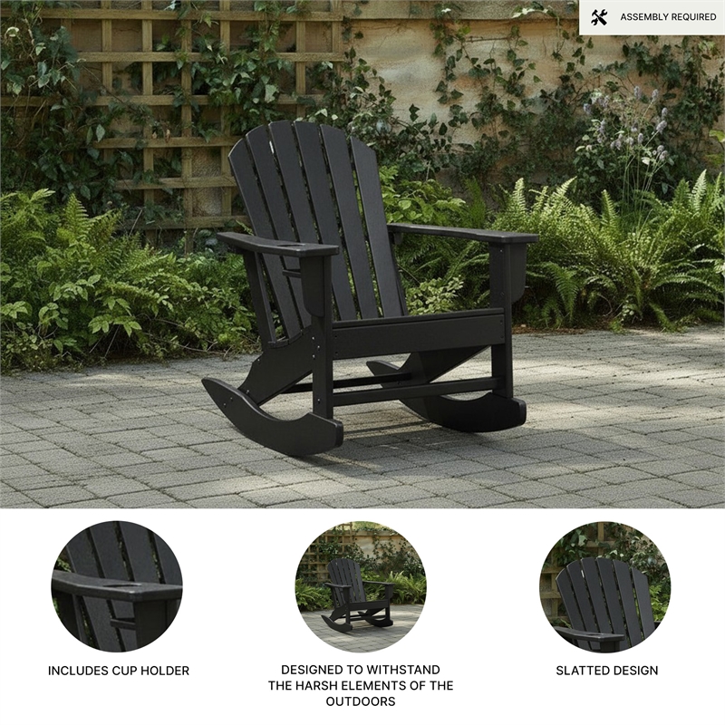 Signature Design by Ashley Atoll Calyx Outdoor Rocking Chair