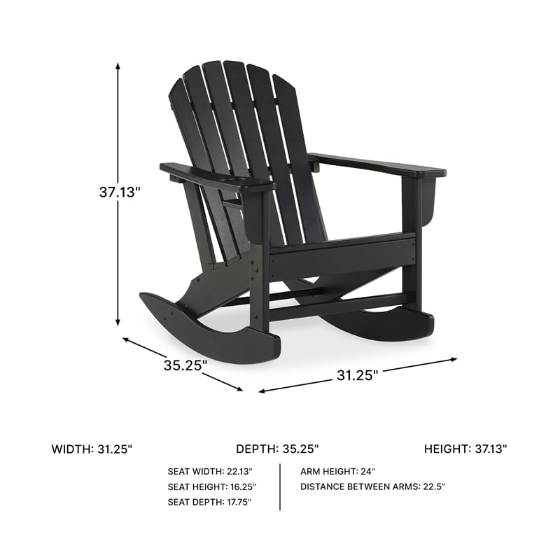 Signature Design by Ashley Atoll Calyx Outdoor Rocking Chair