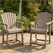 Signature Design by Ashley Pollen Vista Outdoor Bar Stool (Set of 2)