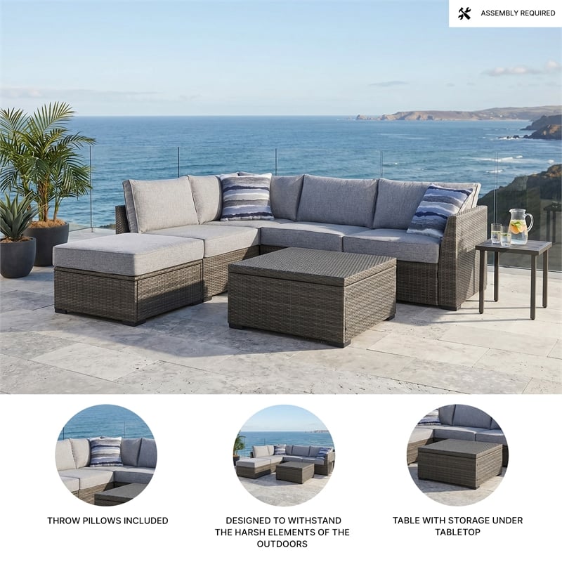 Signature Design by Ashley Tamarack Monsoon Outdoor Conversation Set (Set of 4)