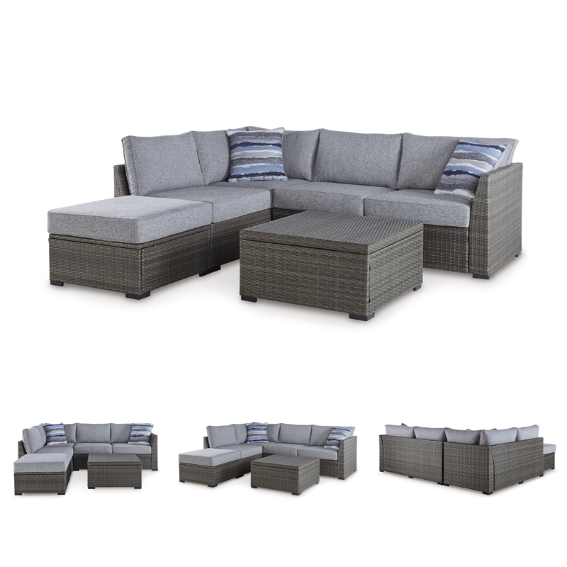 Signature Design by Ashley Tamarack Monsoon Outdoor Conversation Set (Set of 4)