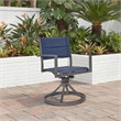 Signature Design by Ashley Redwood Wisp Outdoor Sling Swivel Chair (Set of 2)