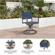 Signature Design by Ashley Redwood Wisp Outdoor Sling Swivel Chair (Set of 2)