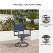 Signature Design by Ashley Redwood Wisp Outdoor Sling Swivel Chair (Set of 2)