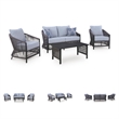 Signature Design by Ashley Sprig Jade Outdoor Love/Chairs/Table Set (Set of 4)