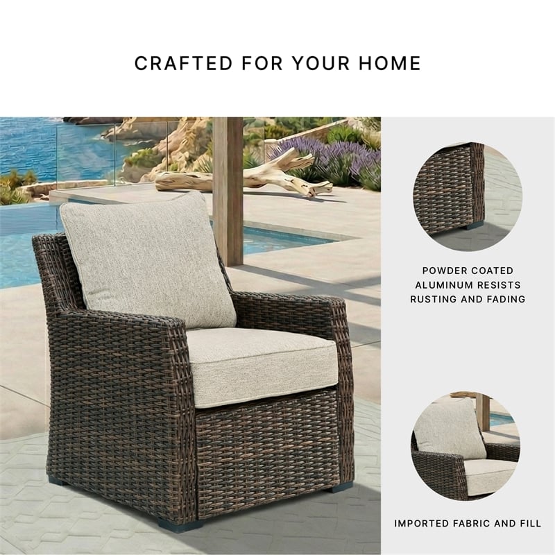 Signature Design by Ashley Sorrel Granary Outdoor Lounge Chair with Cushion