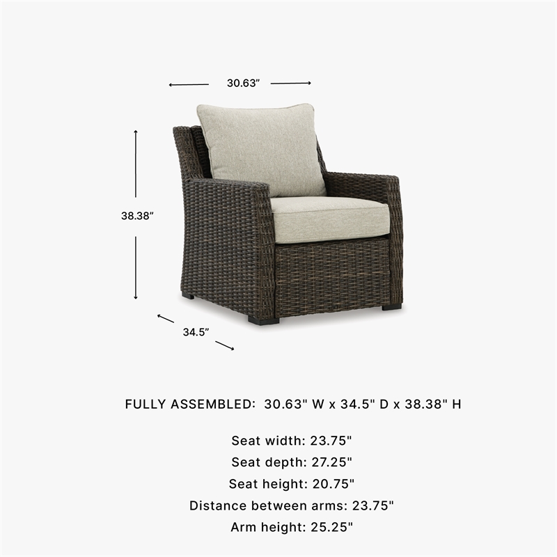 Signature Design by Ashley Sorrel Granary Outdoor Lounge Chair with Cushion
