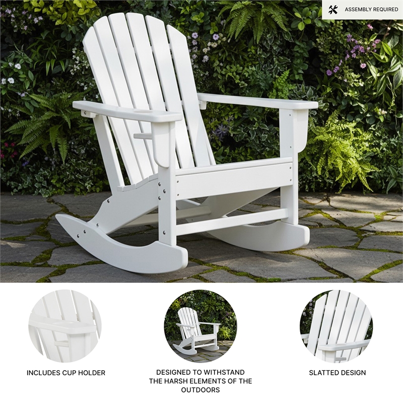 Signature Design by Ashley Atoll Calyx Outdoor Rocking Chair