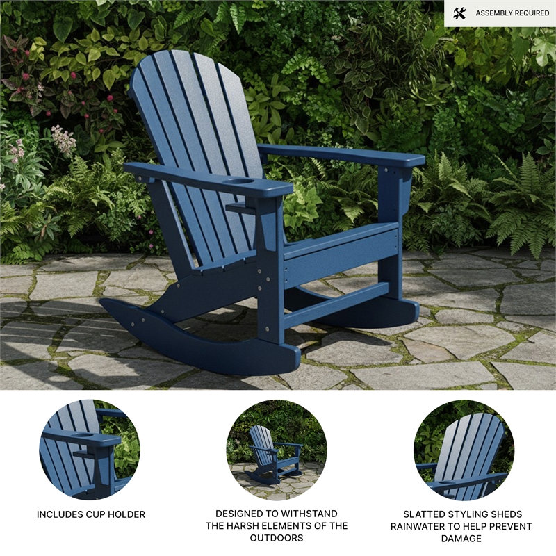 Signature Design by Ashley Atoll Calyx Outdoor Rocking Chair
