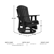 Signature Design by Ashley Lapis Rain Outdoor Swivel Glider Chair