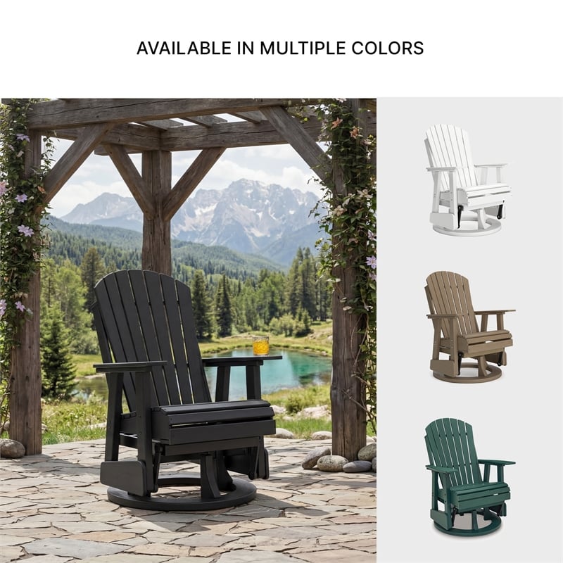 Signature Design by Ashley Lapis Rain Outdoor Swivel Glider Chair